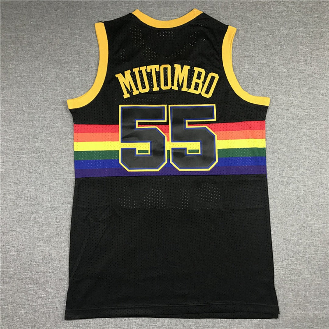 Dikembe Mutombo #55 Denver Nuggets NBA Retro Jersey