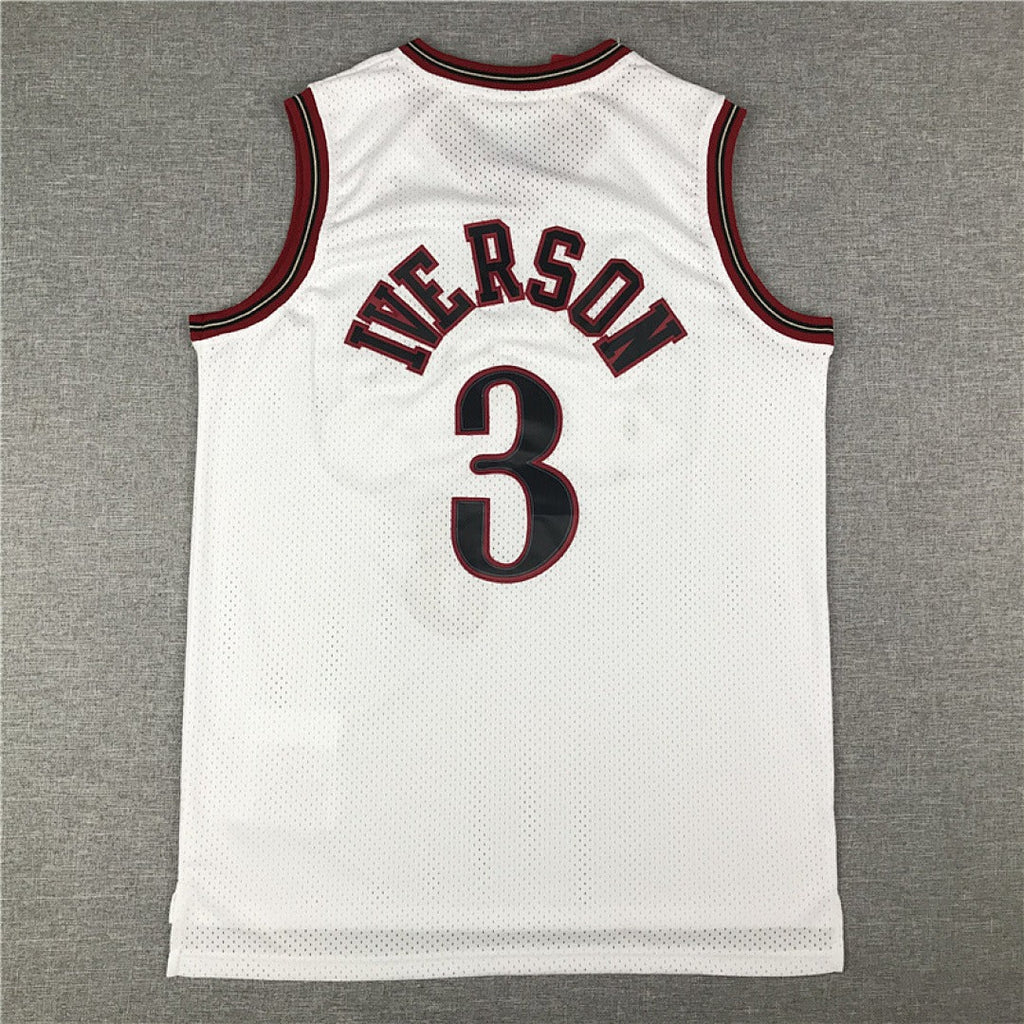 NBA Philadelphia 76ers 10th Anniversary Edition #3 Iverson Retro Jersey