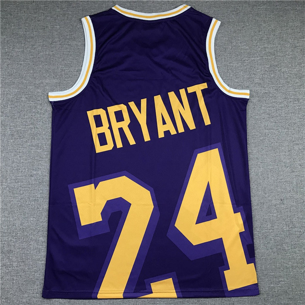 Kobe Bryant #24 Los Angeles Lakers NBA Retro Embroidered Jersey