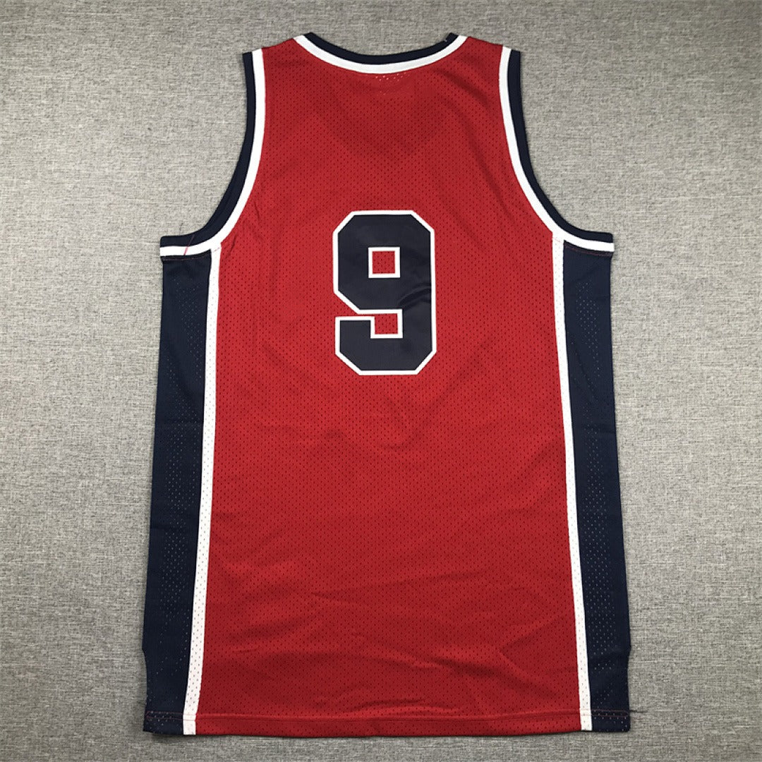 Men's 1984 USA Olympic National Team #9 Michael Jordan Retro Basketball Jersey