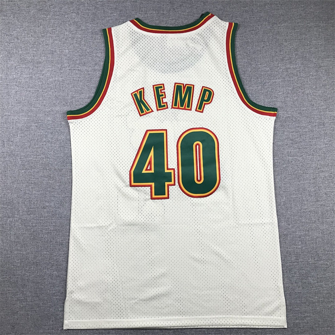Shawn Kemp #40 Seattle SuperSonics Retro Embroidered Jersey – Sizes S-XXXL