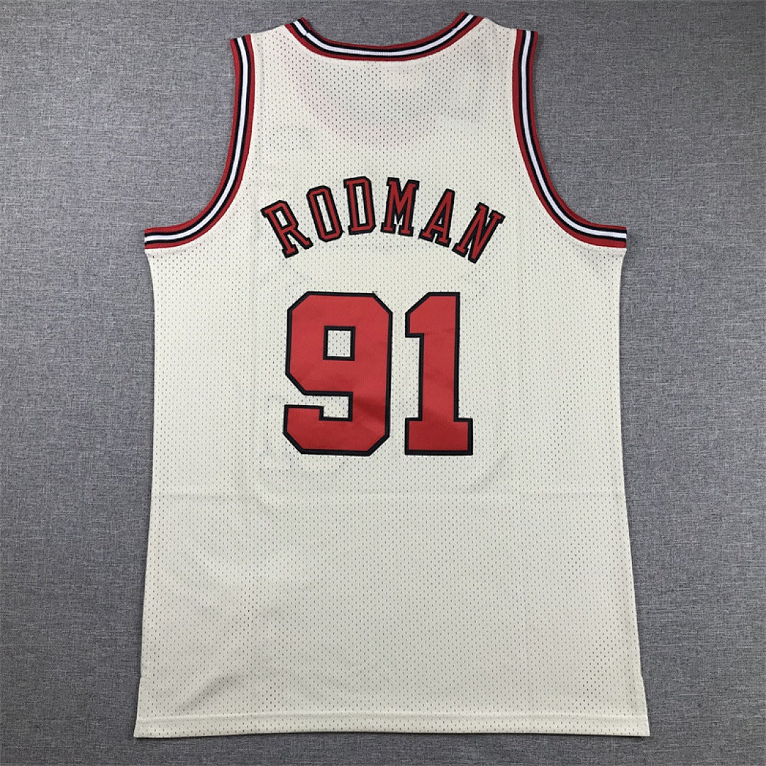 Chicago Rodman #91 NBA Retro Embroidered Jersey – Sizes S-XXXL