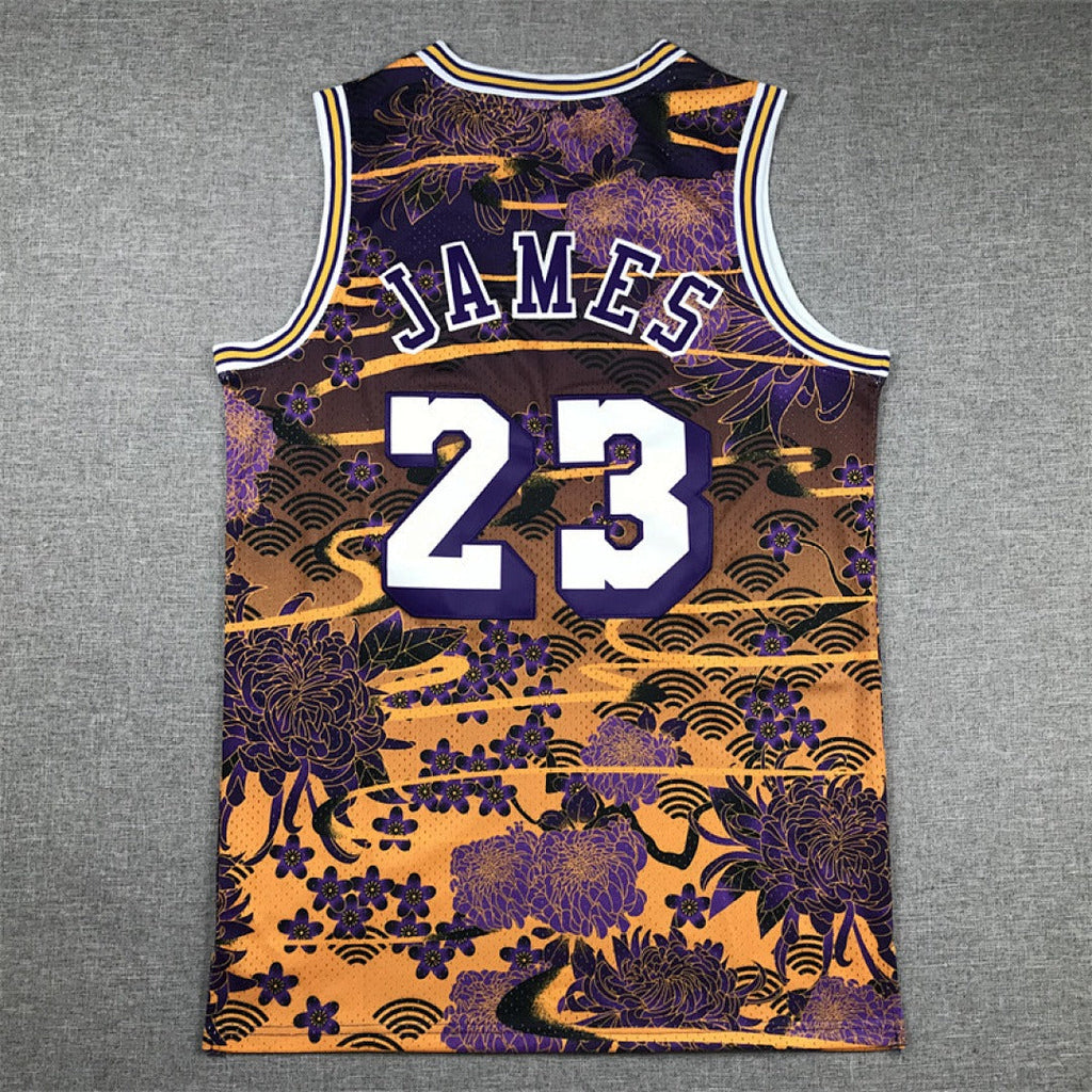 NBA retro Los Angeles Lakers #23 LeBron James jersey