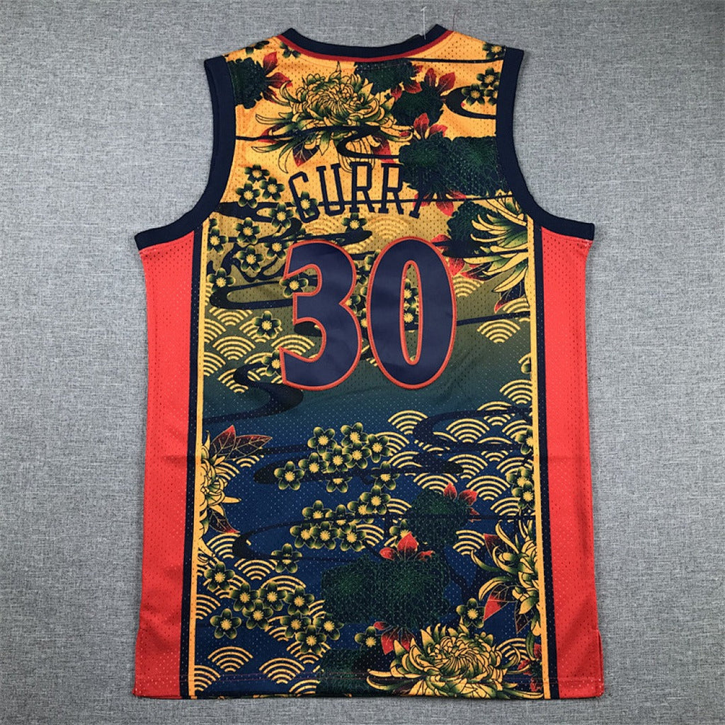 Retro NBA Golden State Warriors #30 Curry jersey