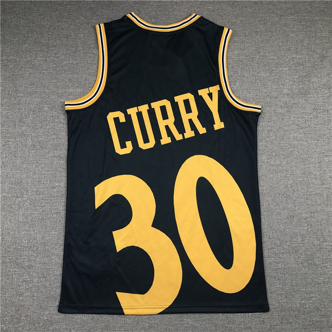 Stephen Curry #30 Golden State Warriors NBA Retro Embroidered Jersey
