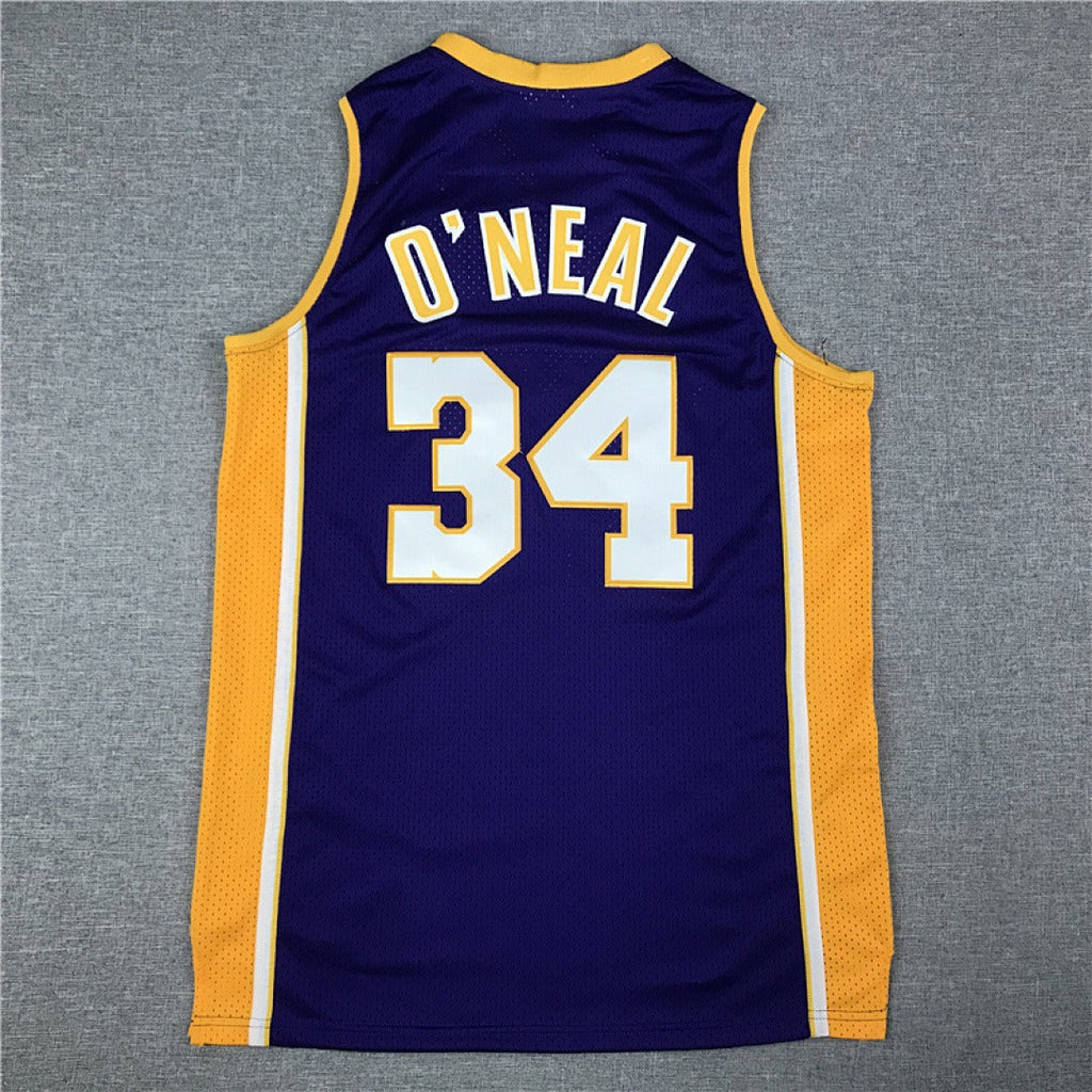 Shaquille O'Neal #34 Los Angeles Lakers NBA Retro Embroidered Jersey – Sizes S-XXXL