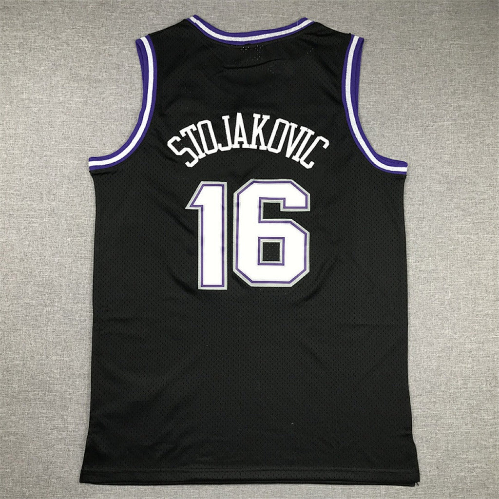 Sacramento Kings Stojakovic #16 NBA Retro Embroidered Jersey – Sizes S-XXXL