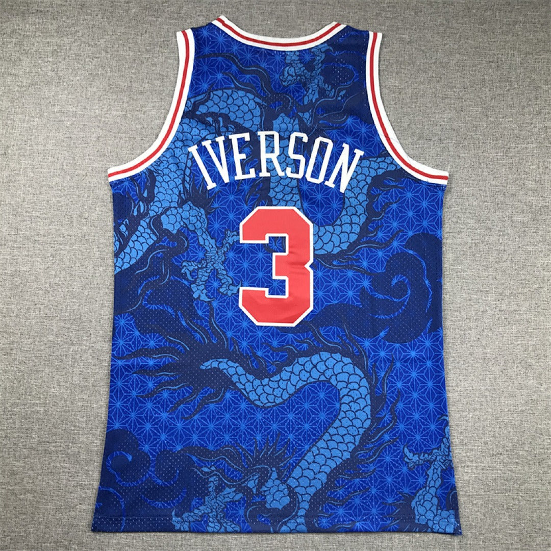 NBA Retro Philadelphia 76ers #3 Iverson Jersey