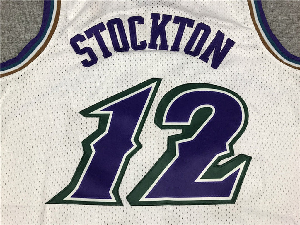 NBA retro version of the Utah Jazz #12 Stockton jersey