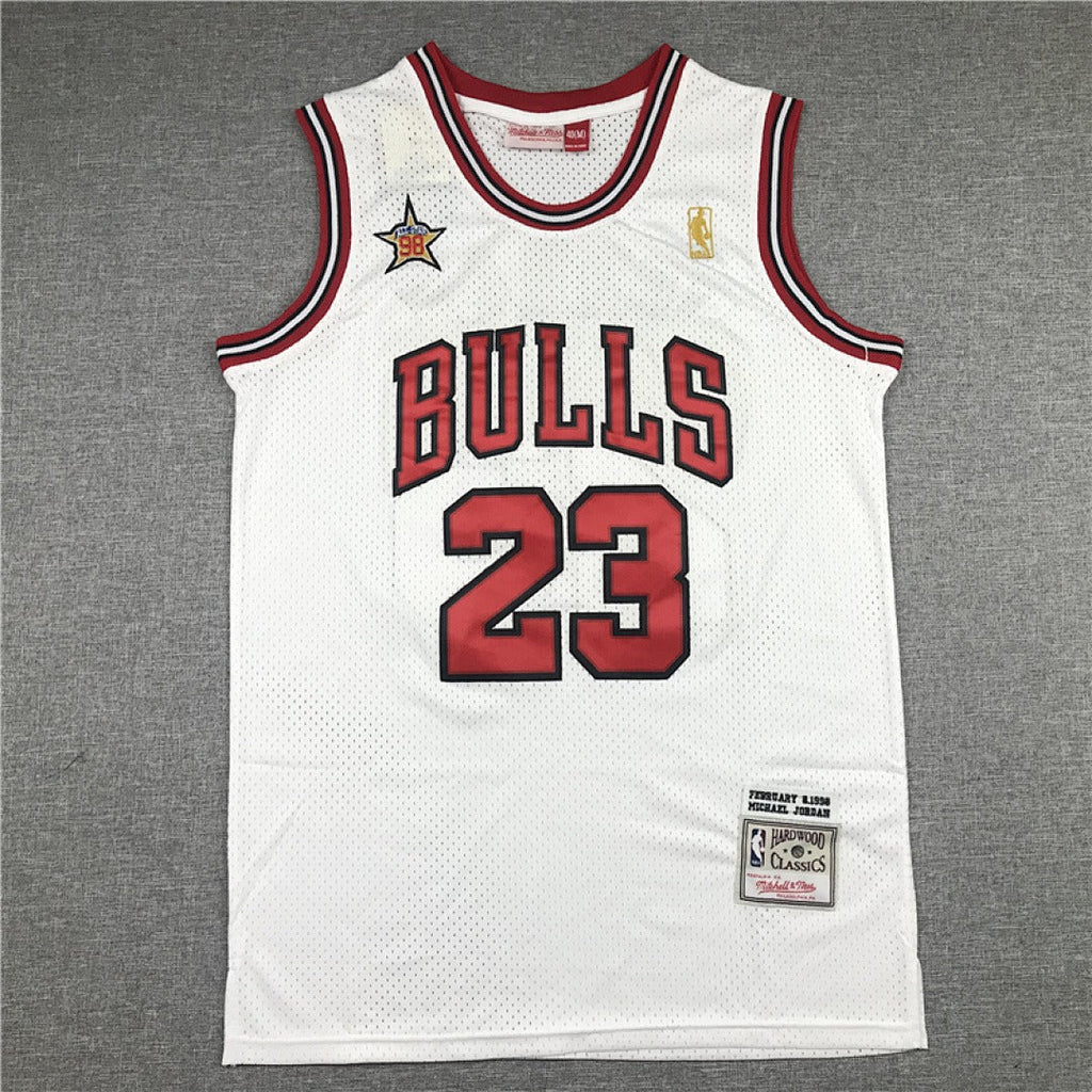Chicago Bulls Michael Jordan #23 1998 NBA Finals Retro Embroidered Jersey