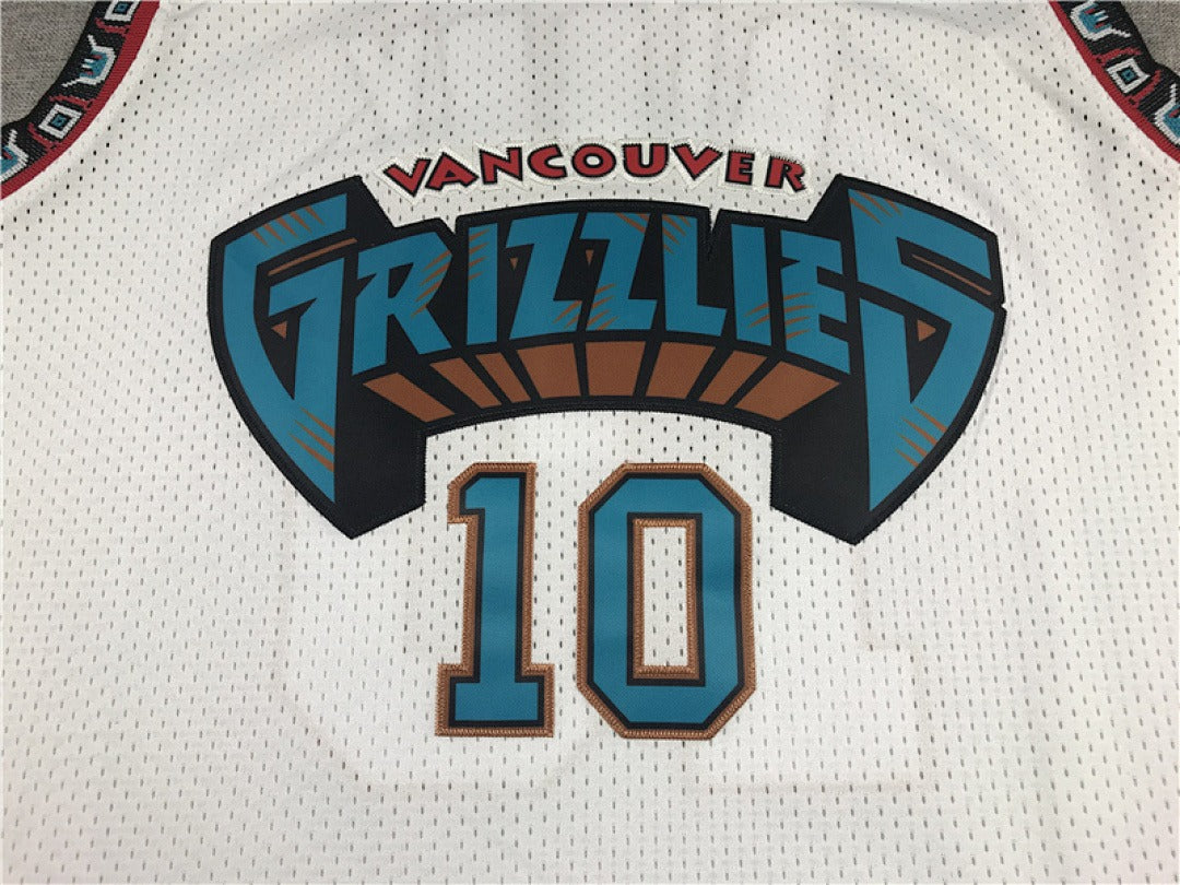 Mike Bibby #10 Memphis Grizzlies NBA Retro Embroidered Jersey – Sizes S-XXXL