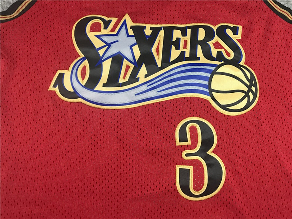 NBA Philadelphia 76ers 10th Anniversary Edition #3 Iverson Retro Jersey