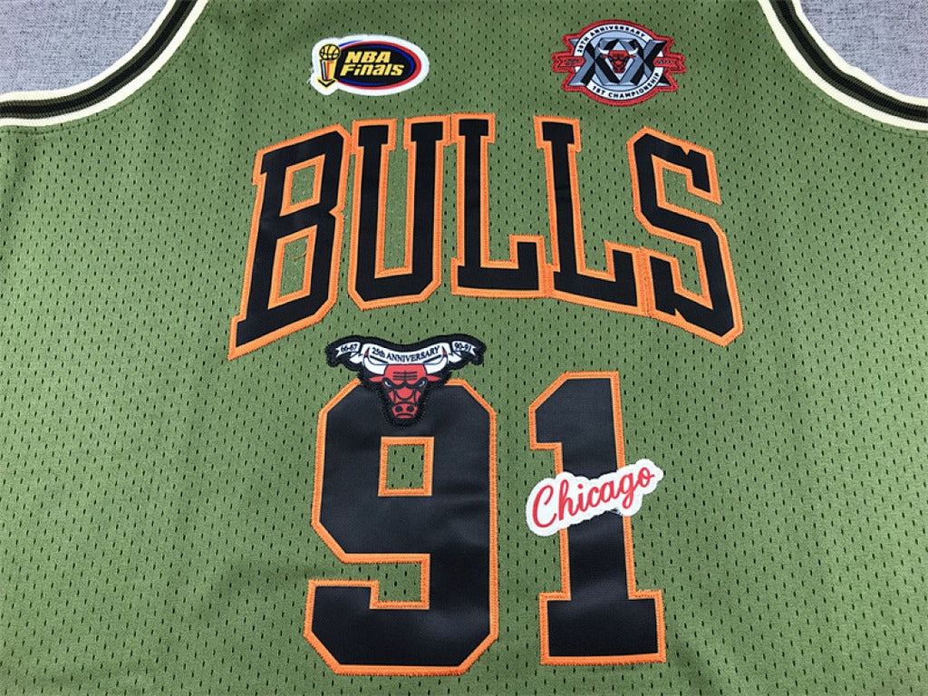 Chicago Rodman #91 NBA Retro Embroidered Jersey – Sizes S-XXXL