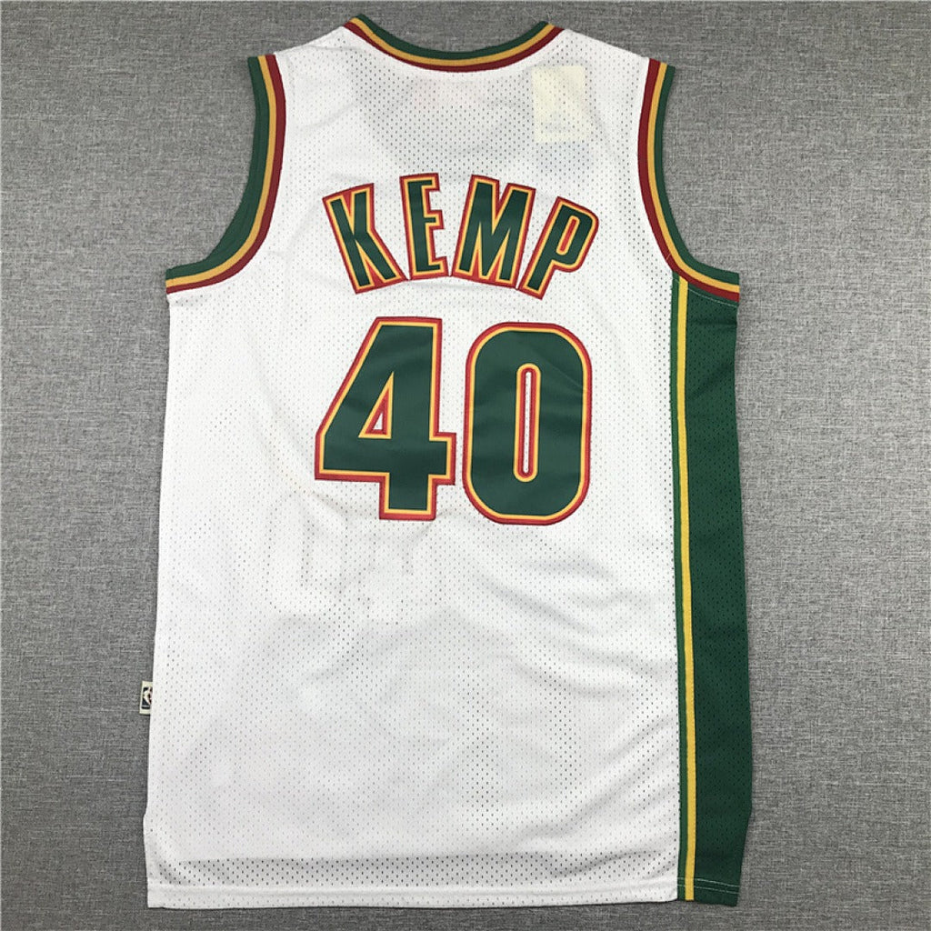 Shawn Kemp #40 Seattle SuperSonics Retro Embroidered Jersey – Sizes S-XXXL