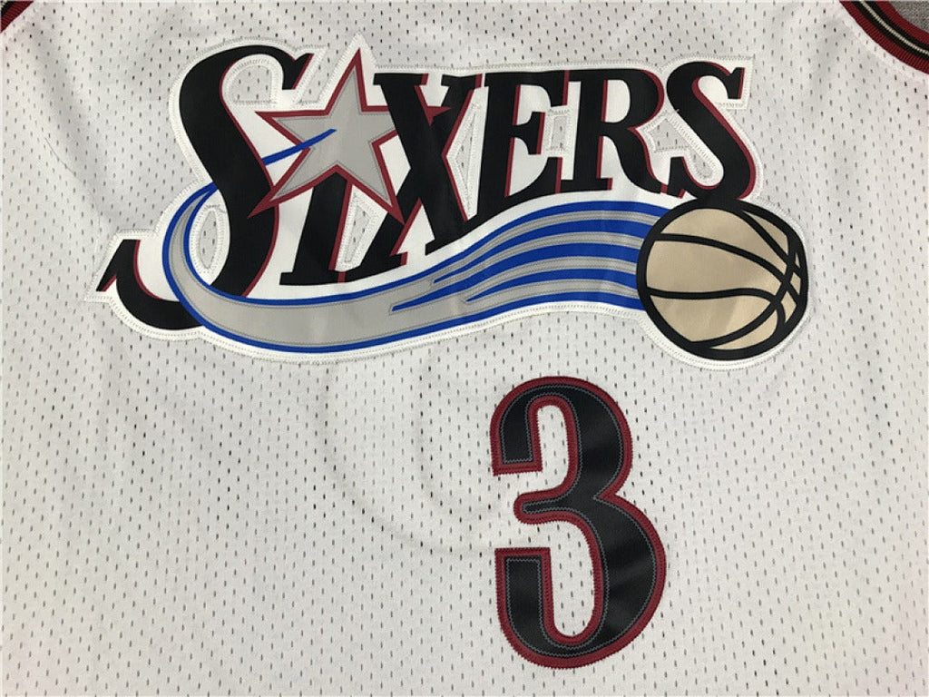 NBA Philadelphia 76ers 10th Anniversary Edition #3 Iverson Retro Jersey
