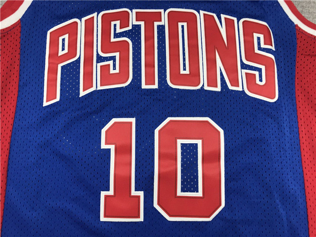 Dennis Rodman #10 Detroit Pistons NBA Retro Embroidered Jersey – Sizes S-XXXL