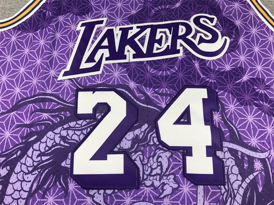 Los Angeles Lakers Kobe Bryant #24 NBA Retro Embroidered Jersey – Sizes S-XXXL