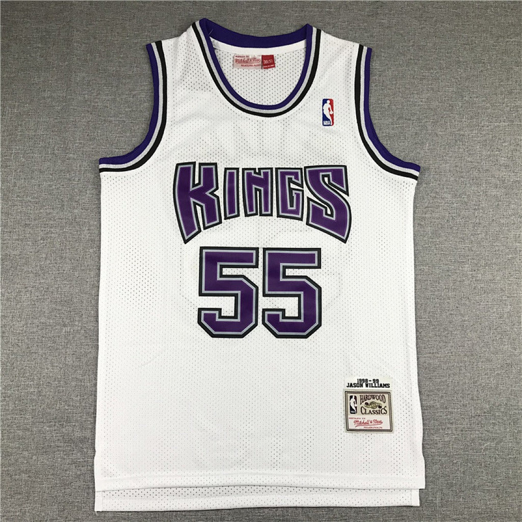 Sacramento Kings Jason Williams #55 NBA Retro Embroidered Jersey – Sizes S-XXXL