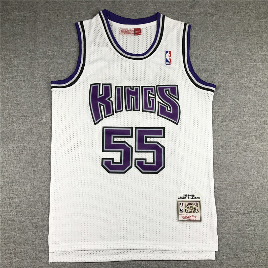Sacramento Kings Jason Williams #55 NBA Retro Embroidered Jersey – Sizes S-XXXL