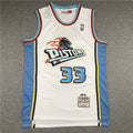 NBA retro Pistons Hill #33 jersey
