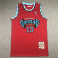 Mike Bibby #10 Memphis Grizzlies NBA Retro Embroidered Jersey – Sizes S-XXXL