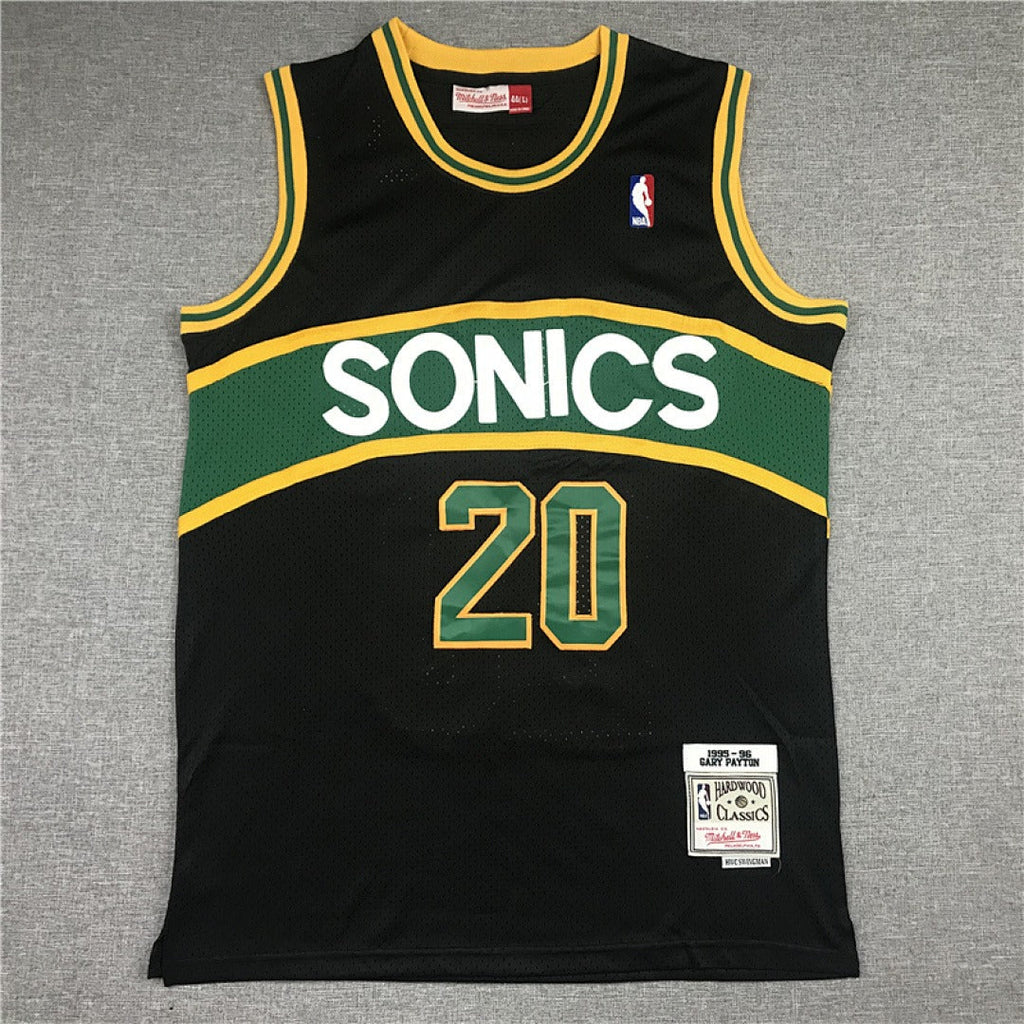 Seattle SuperSonics Gary Payton #20 NBA Retro Embroidered Jersey – Sizes S-XXXL
