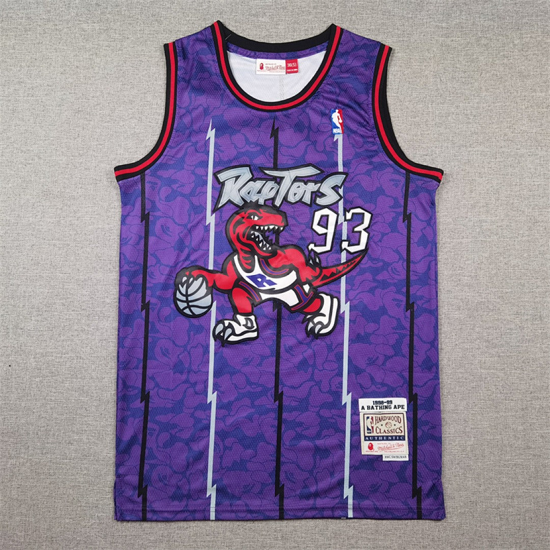 Los Angeles Lakers #93 NBA Retro Collaboration Embroidered Jersey – Sizes S-XXXL