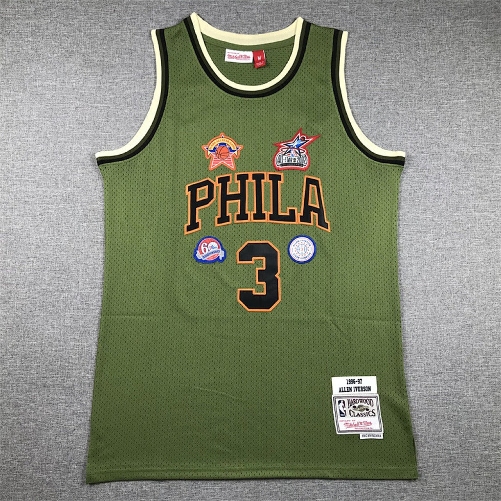 NBA Retro Philadelphia 76ers #3 Iverson Jersey