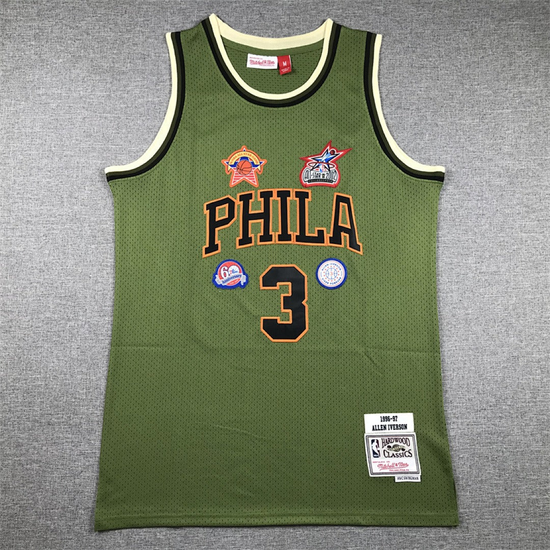 NBA Retro Philadelphia 76ers #3 Iverson Jersey