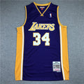 Shaquille O'Neal #34 Los Angeles Lakers NBA Retro Embroidered Jersey – Sizes S-XXXL