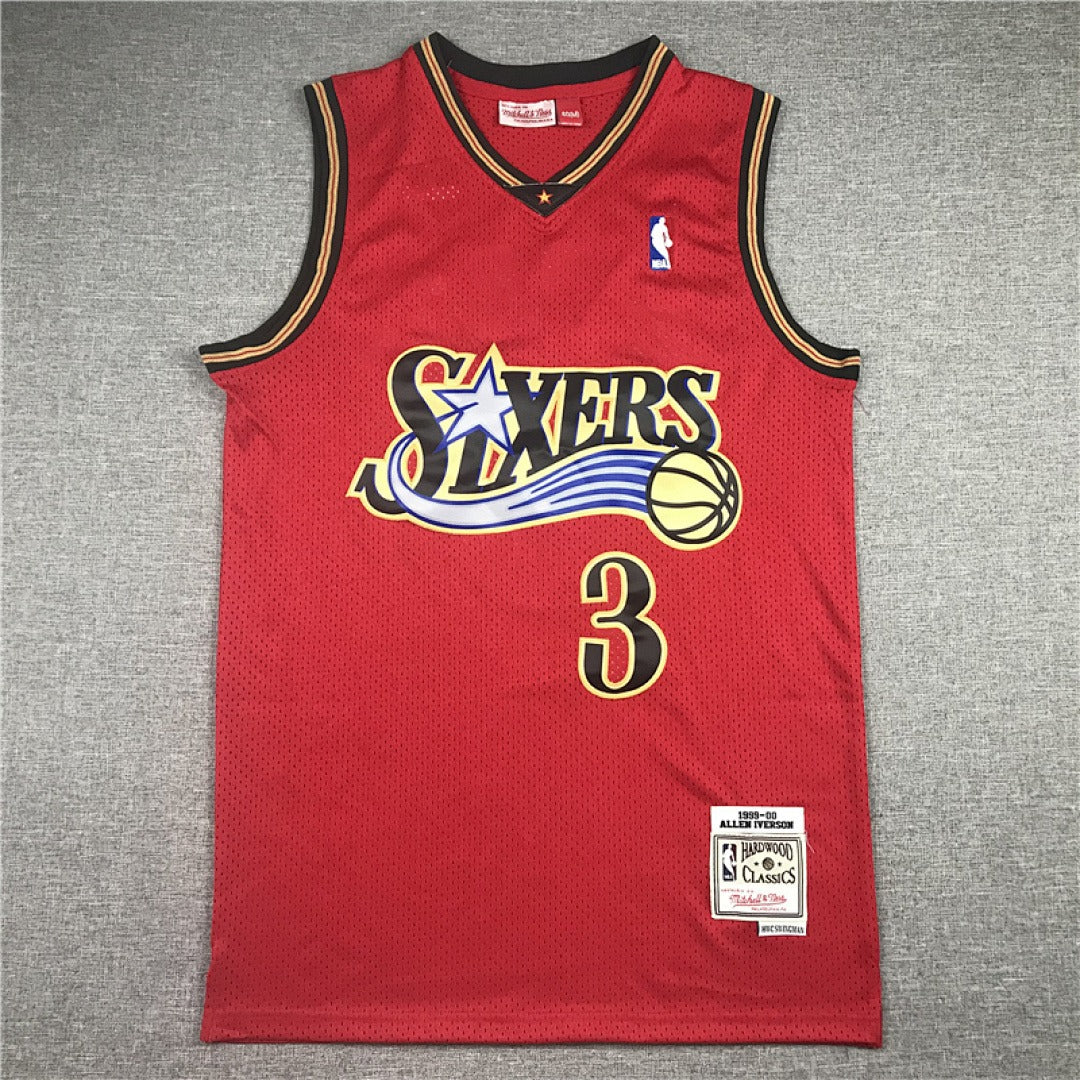 NBA Philadelphia 76ers 10th Anniversary Edition #3 Iverson Retro Jersey