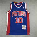 Dennis Rodman #10 Detroit Pistons NBA Retro Embroidered Jersey – Sizes S-XXXL