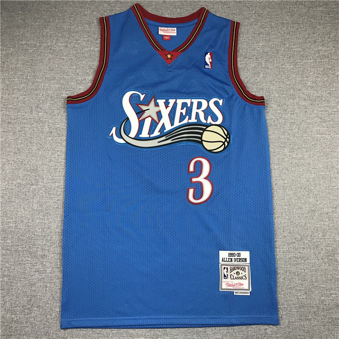 NBA Retro 1999-00 Philadelphia 76ers #3 Iverson Jersey