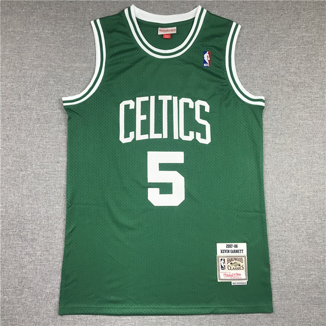 Kevin Garnett #5 Boston Celtics Retro NBA Jersey – Sizes S–XXXL