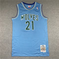 NBA 1995-96 Timberwolves #21 Garnett Retro Jersey