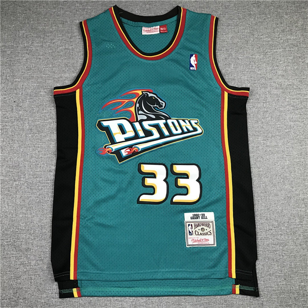 Grant Hill #33 Detroit Pistons NBA Retro Jersey
