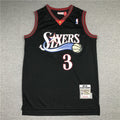 Philadelphia 76ers Allen Iverson #3 NBA Retro Embroidered Jersey – Sizes S-XXXL