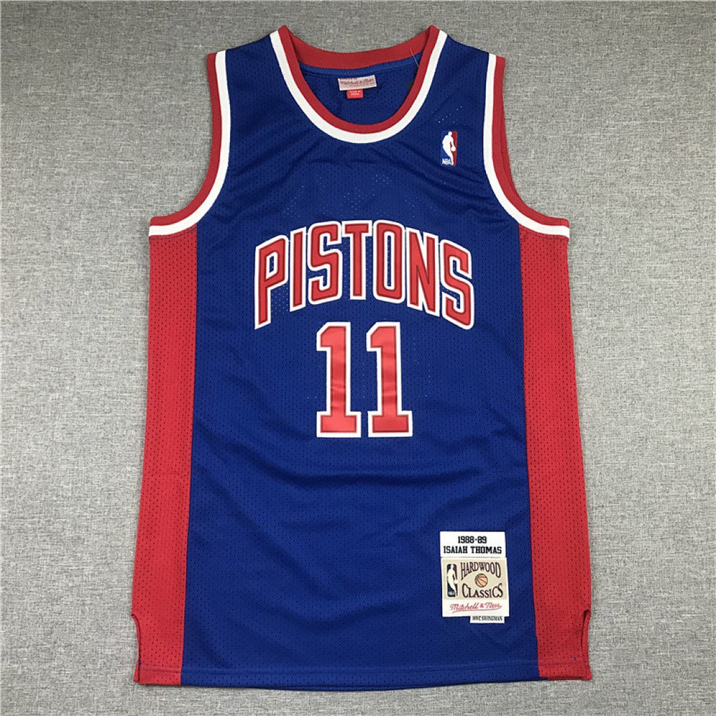 Isiah Thomas #11 Detroit Pistons NBA Retro Embroidered Jersey – Sizes S-XXXL