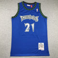 Minnesota Timberwolves #21 Kevin Garnett Retro NBA Jersey – Sizes S–XXXL