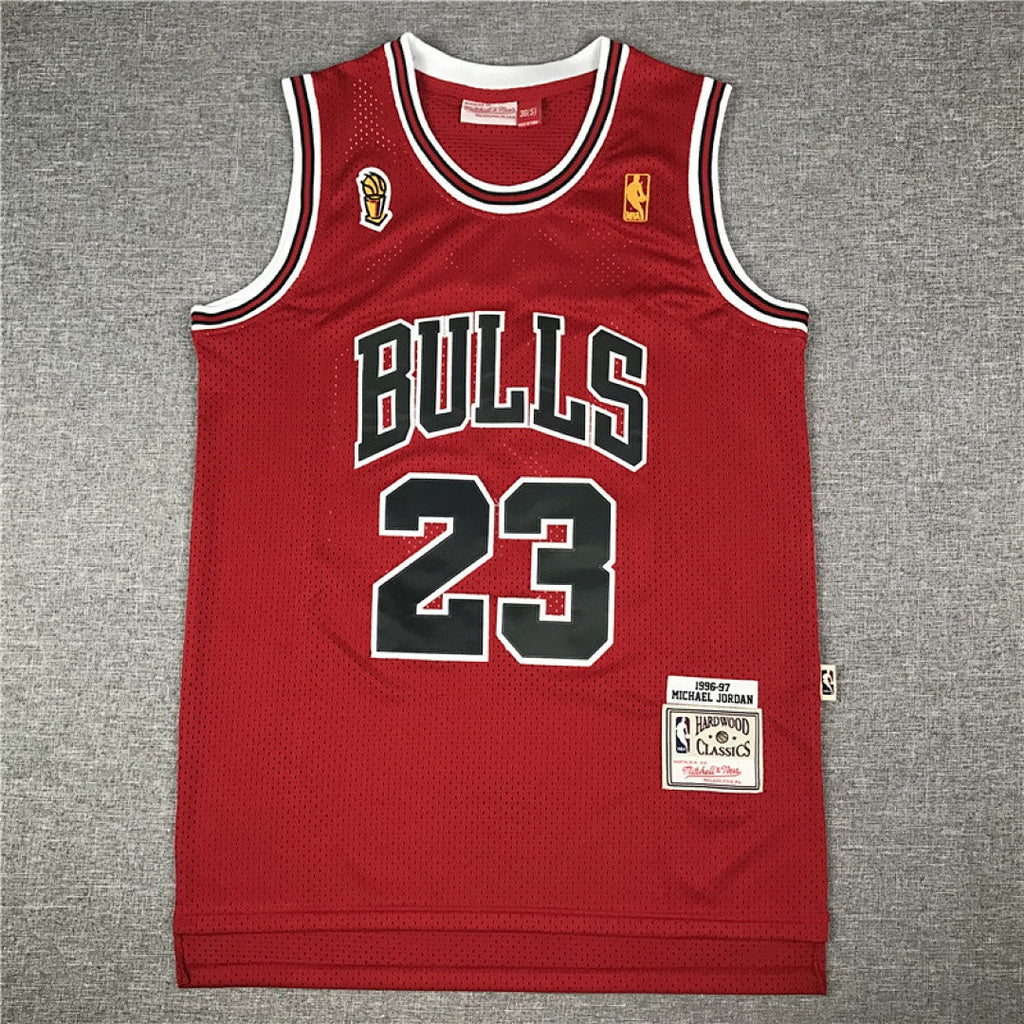 Chicago Bulls Michael Jordan #23 1996-97 NBA Championship Retro Embroidered Jersey – Sizes S-XXXL